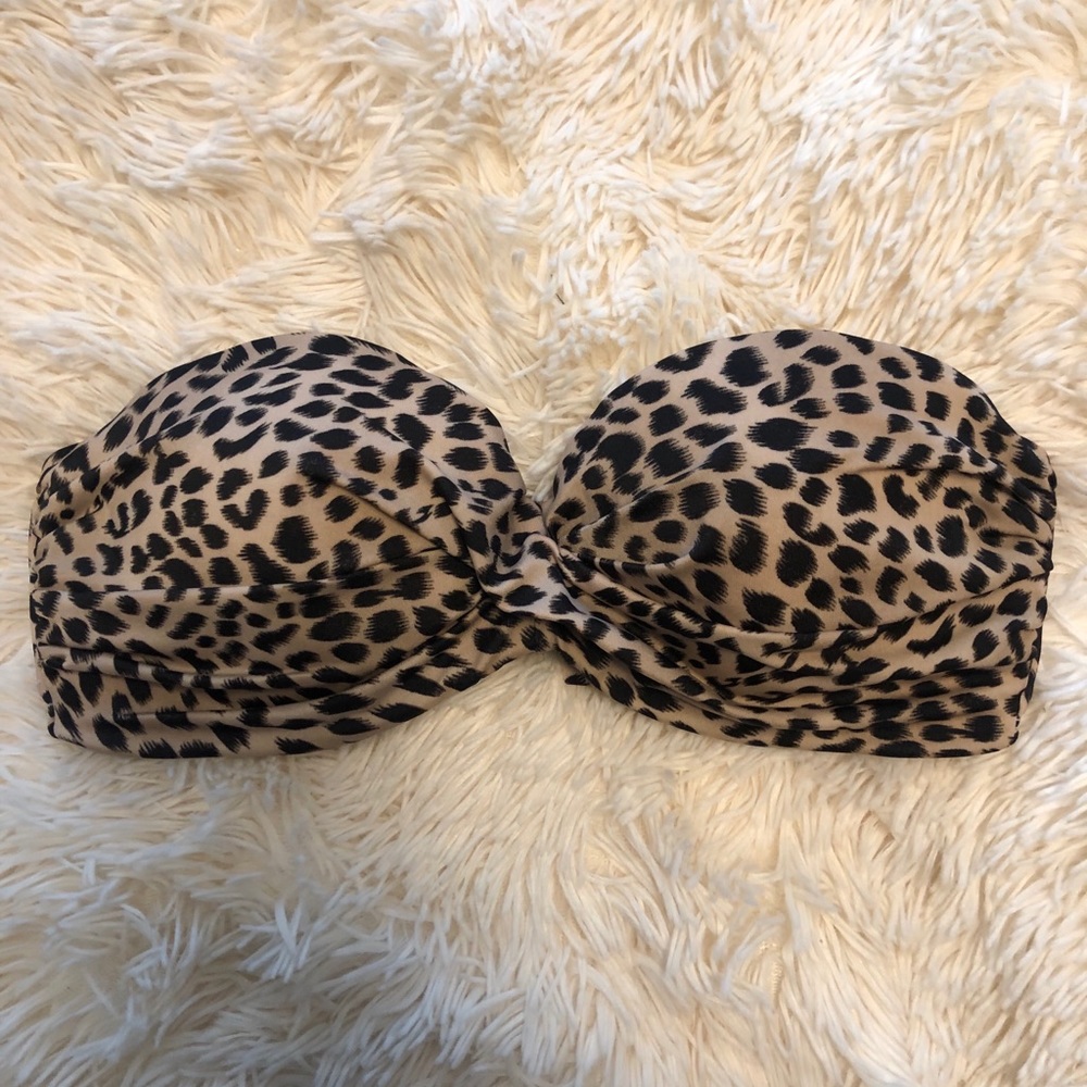 Victoria’s Secret Leopard Print Bandeau Bikini